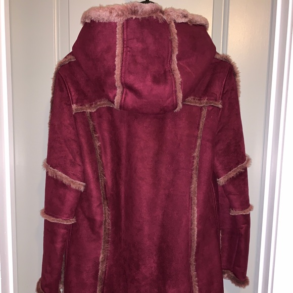 Plum Winter Coat - Picture 3 of 6